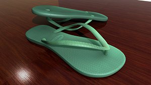3D slipper havaianas model