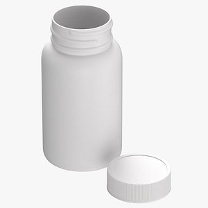 plastic bottle pharma 625ml 3D model
