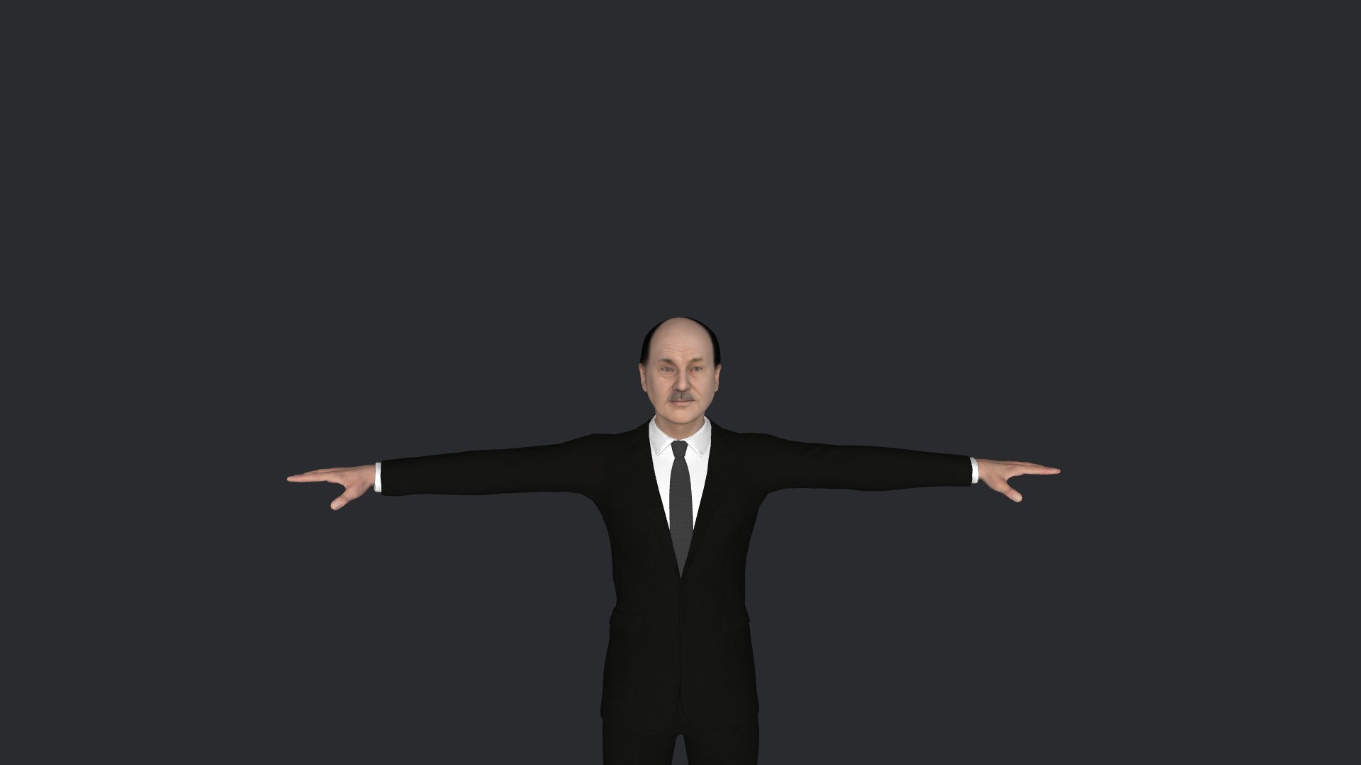 3D Clement Attlee Hyper Realistic Full Body Fully Rigged 3D Character ...