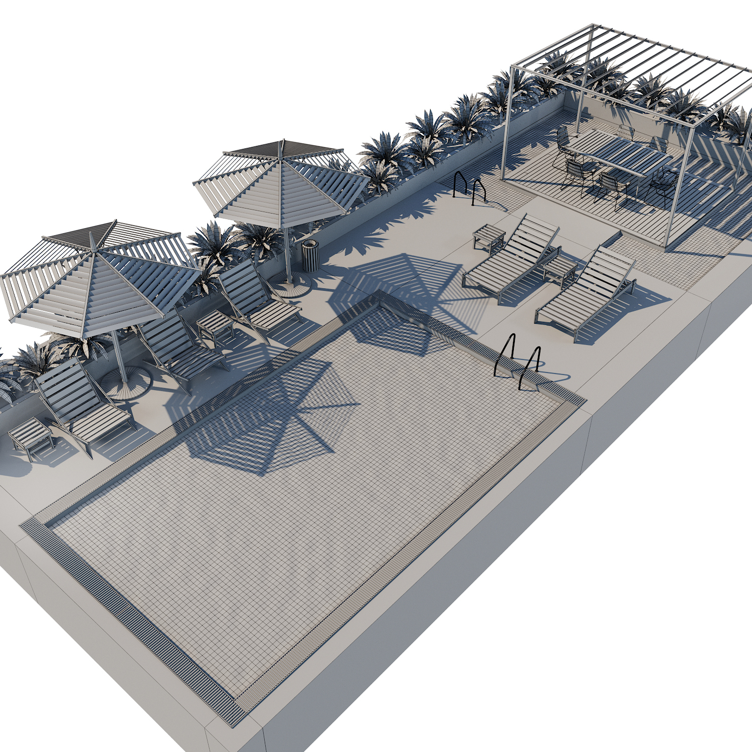 Swimming pool 3D model - TurboSquid 1724798