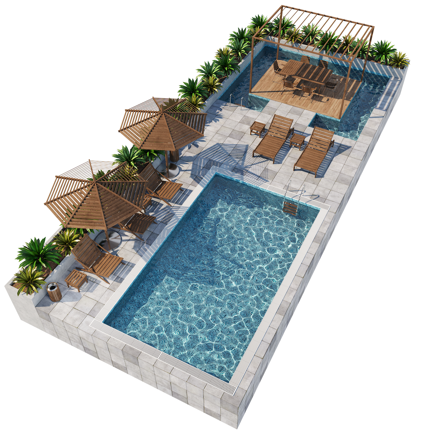 Swimming pool 3D model - TurboSquid 1724798