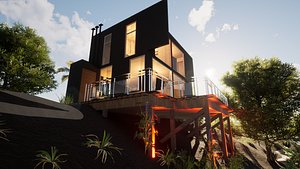 Revit Modern Beach house