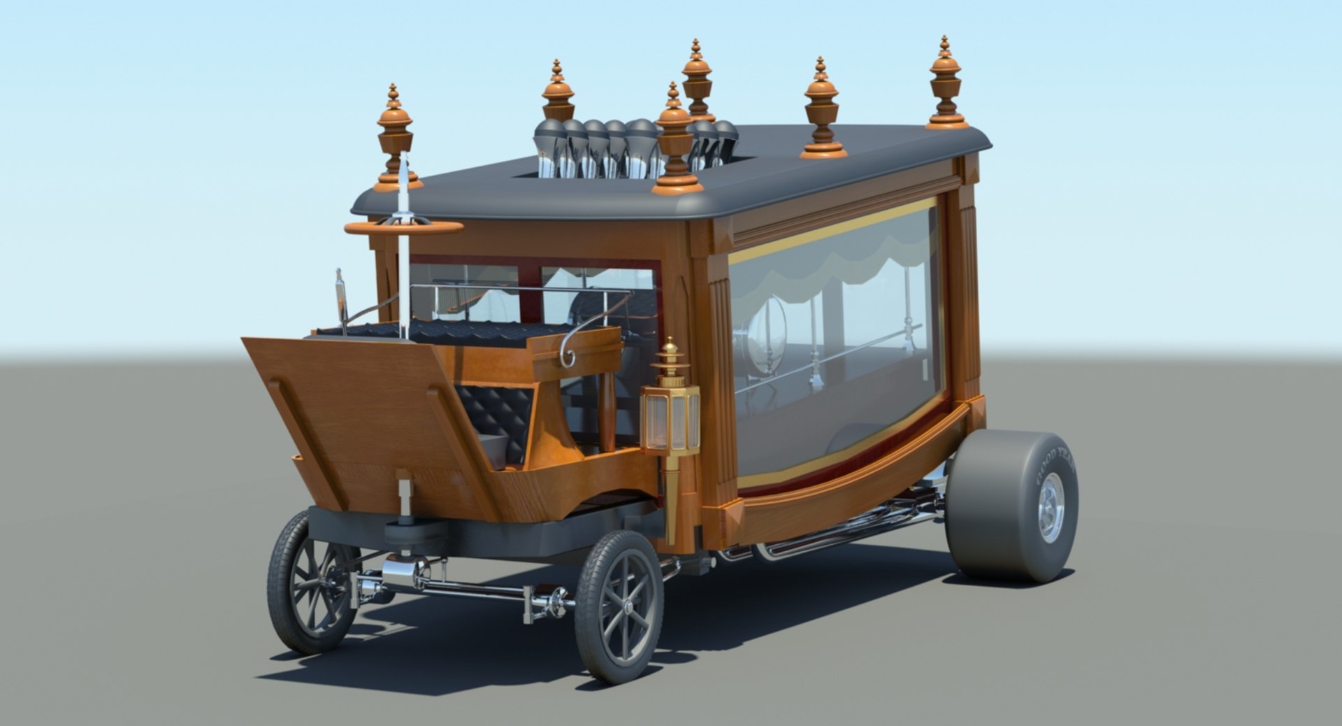 custom boothill express rod 3d model