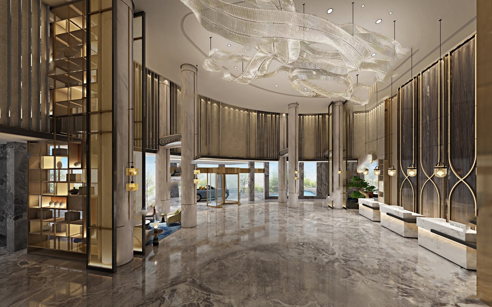 Ceske Budejovice Hotel Hotel Lobby Interior-A9 3D Model - TurboSquid 2104487