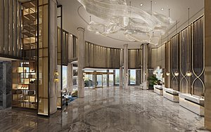 Hotel Lobby Interior-A9