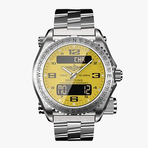 Breitling Emergency Yellow-virtual 3d model