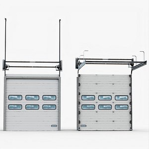 Garage Doors Animated Realtime 3D model