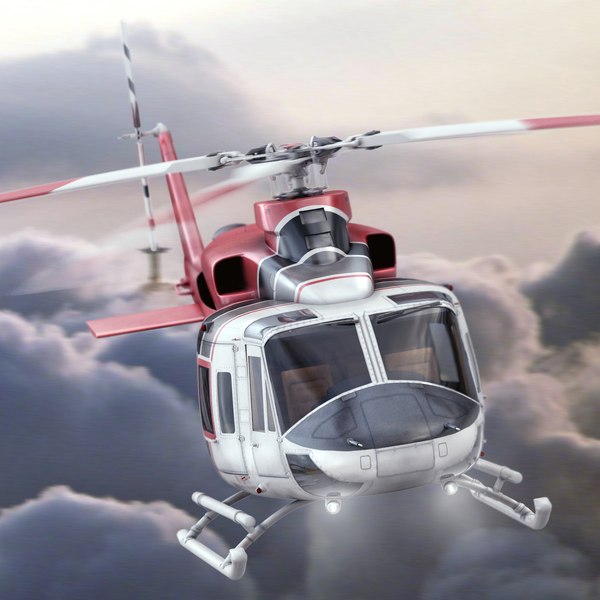 eurocopter bell 412 helicopter interior 3d model