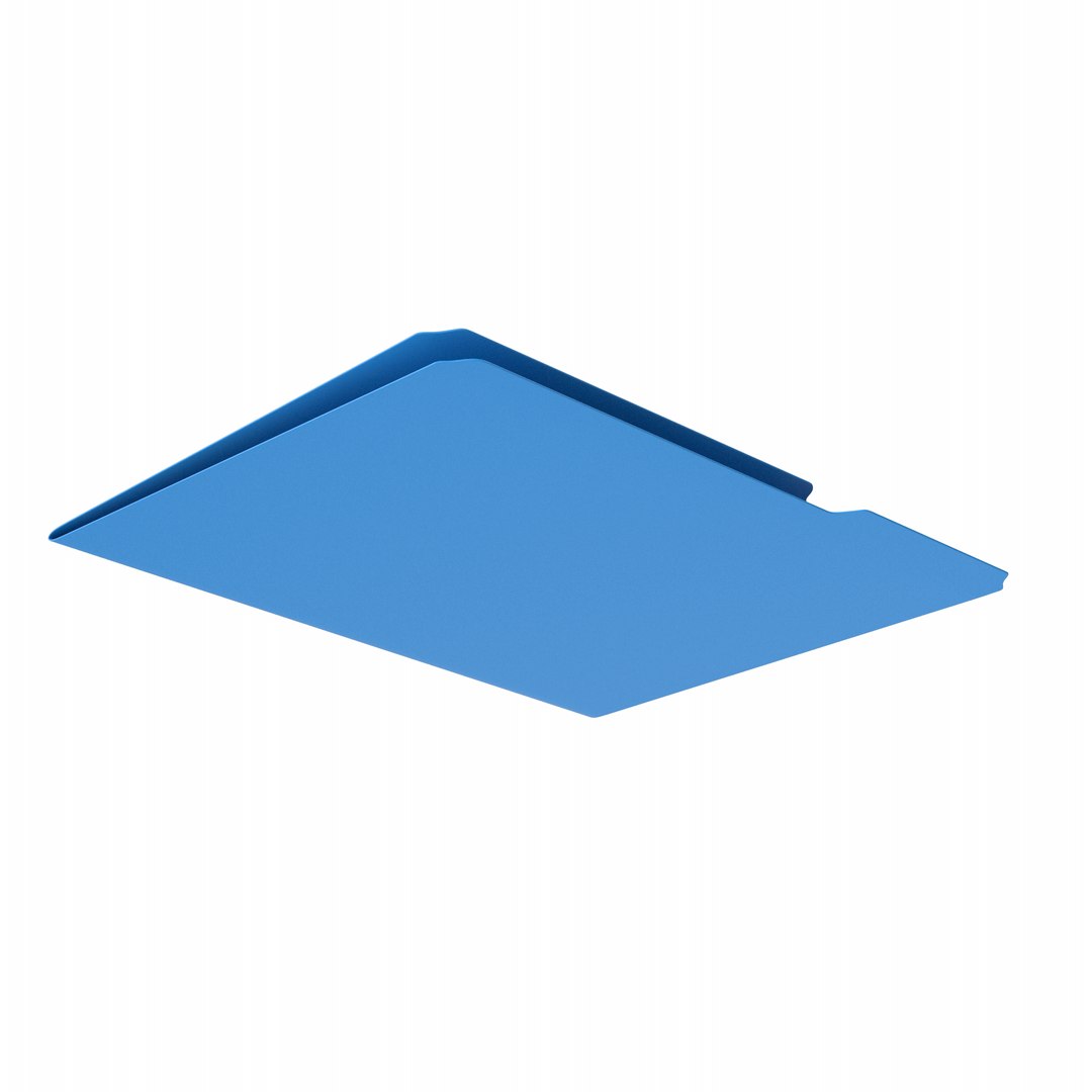 File Folder Blue 3D Model - TurboSquid 1869693