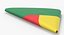 Bandiera Triangolo Piegato Benin