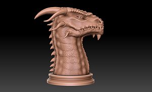 Dragon Bust 3d Print Model model