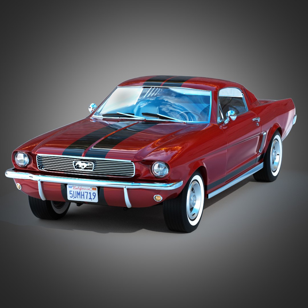 Ford Mustang 1966 Modelo 3D - TurboSquid 1043213, image size:1080x1080
