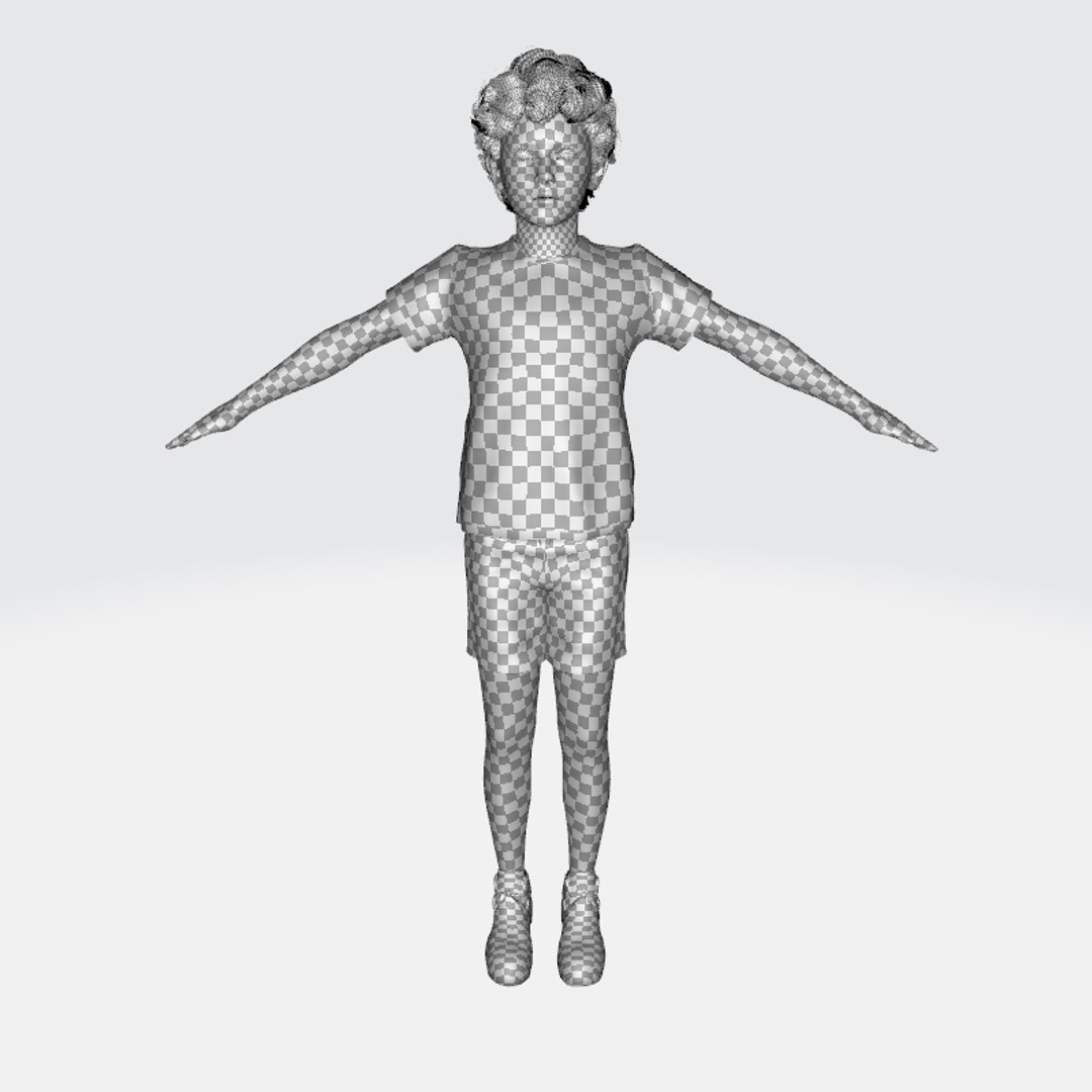 Free 3D Realistic 3D Child Character Free Ready For Animation Model ...