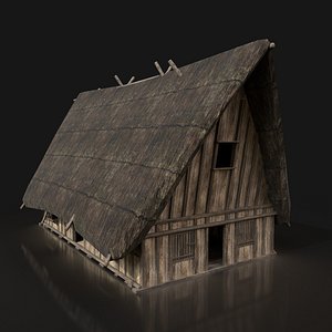 3D ready thatched medieval fantasy
