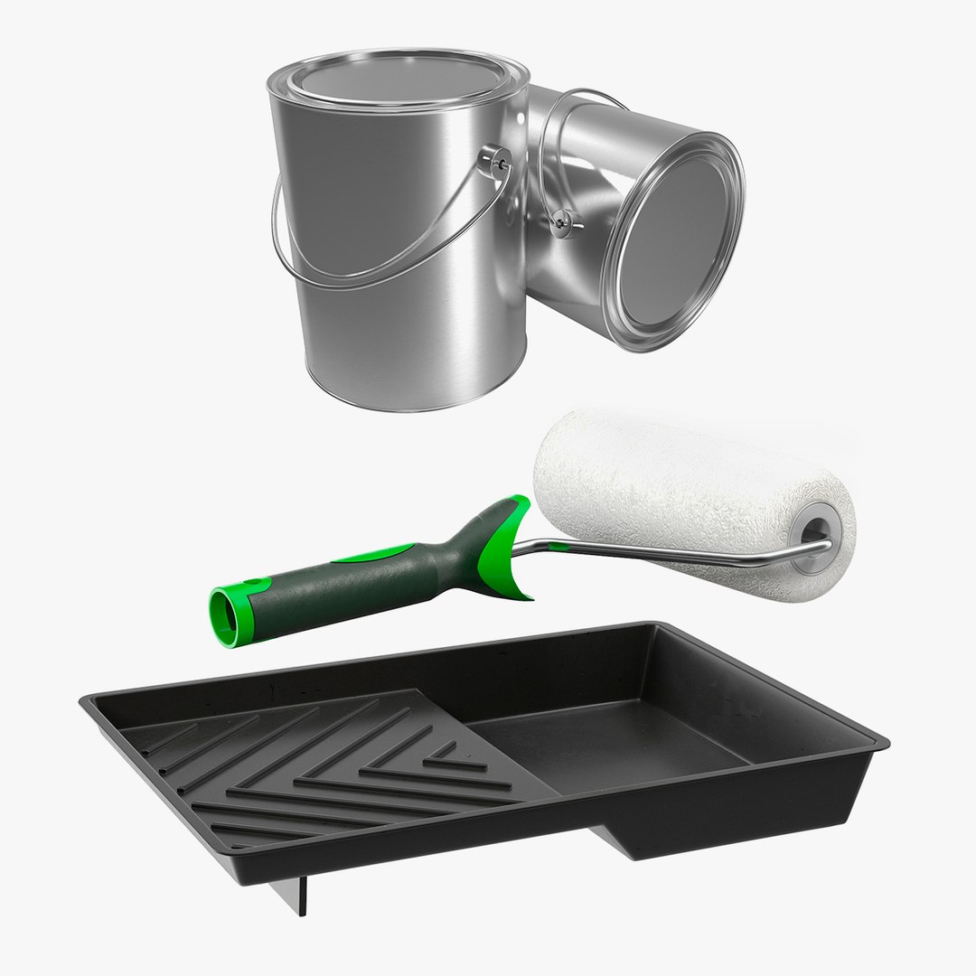 Painting Tools Collection 3D model preview