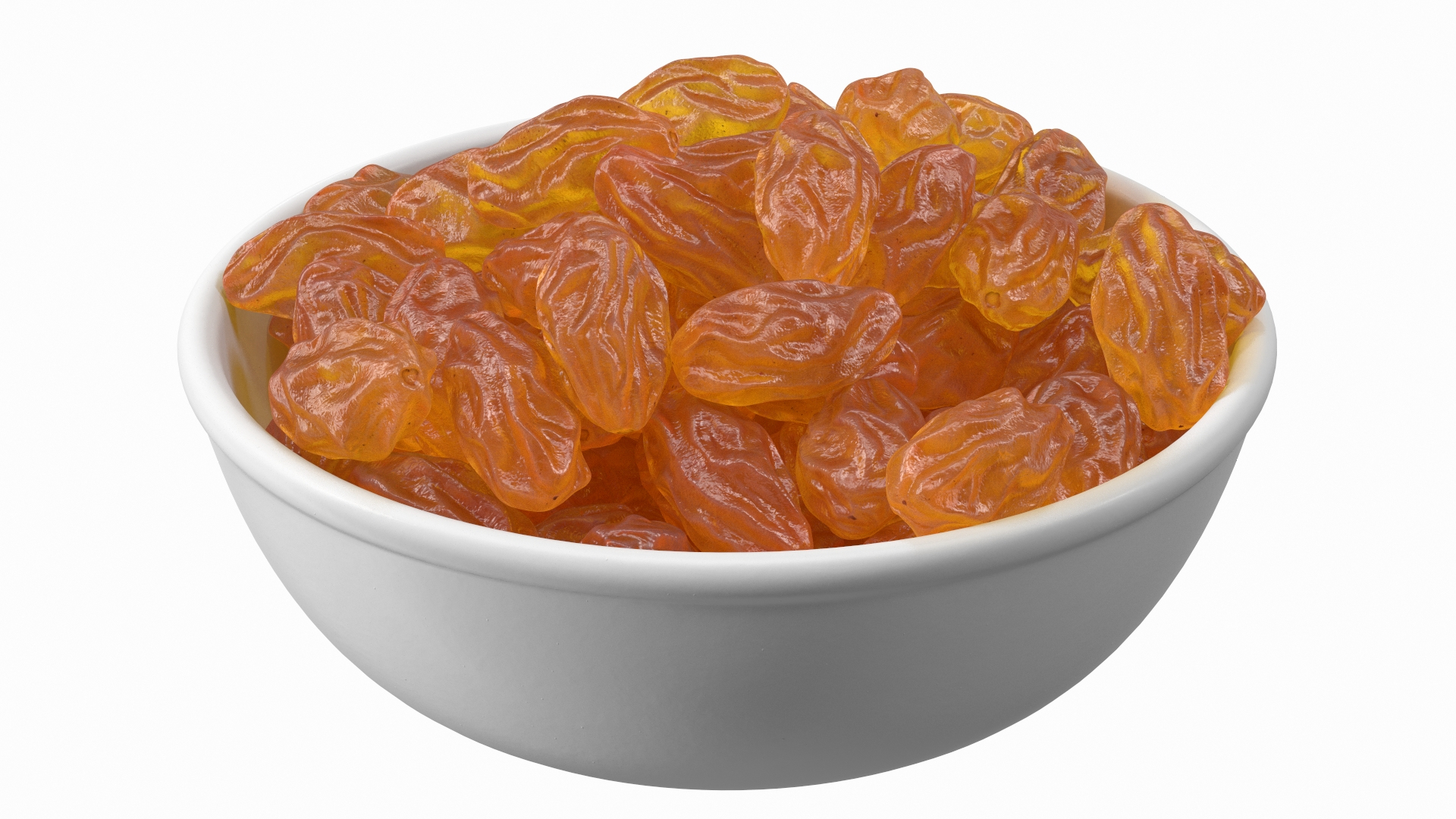 3D Golden Raisins In A Bowl - TurboSquid 1781632