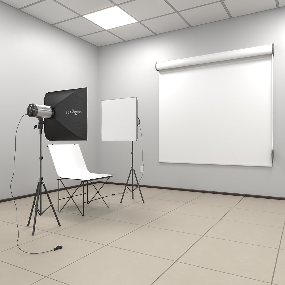 Professional Photography Studio 3D model preview