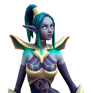 elf hand painted 3D