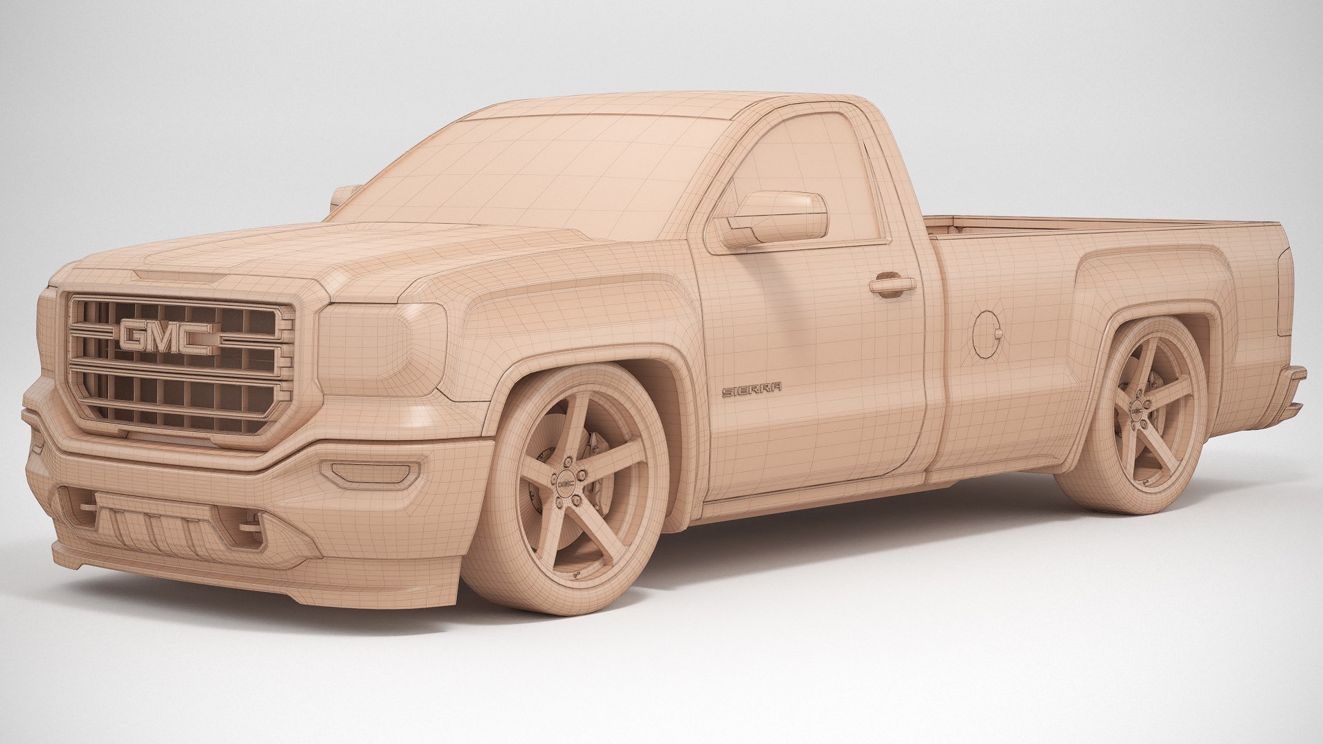 2018 GMC Sierra 1500 Custom 3D model - TurboSquid 1870046