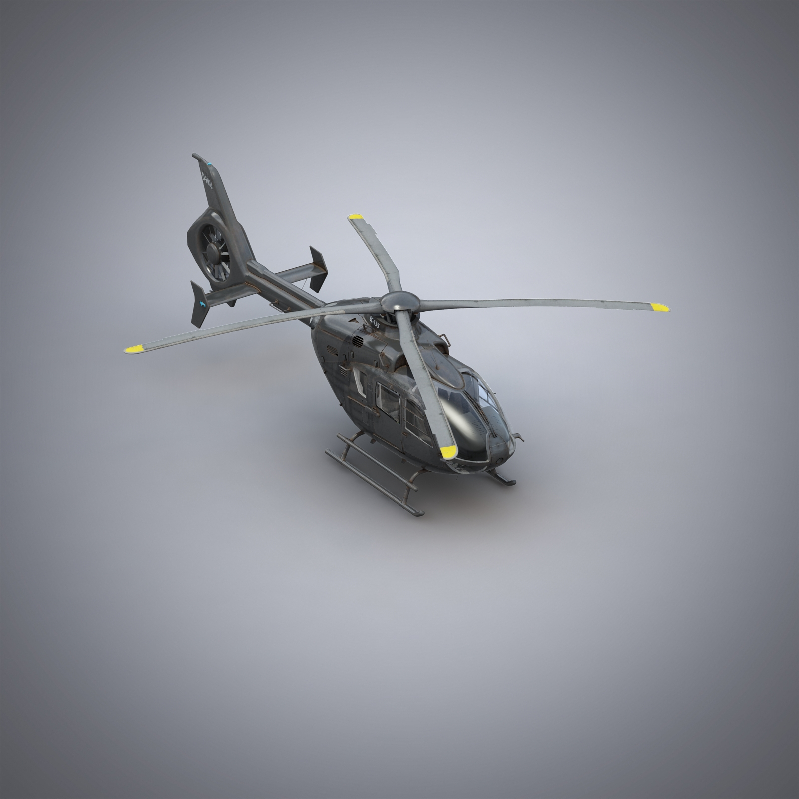 eurocopter h135 private 3d model