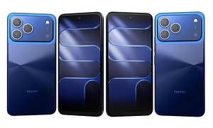 3D Tecno Spark 50 4G Halo Blue model
