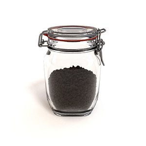 Glass Jar with coffee beans