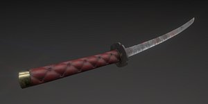 Katana Sword Low-poly 3D model model