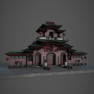 3D model Chinese temple