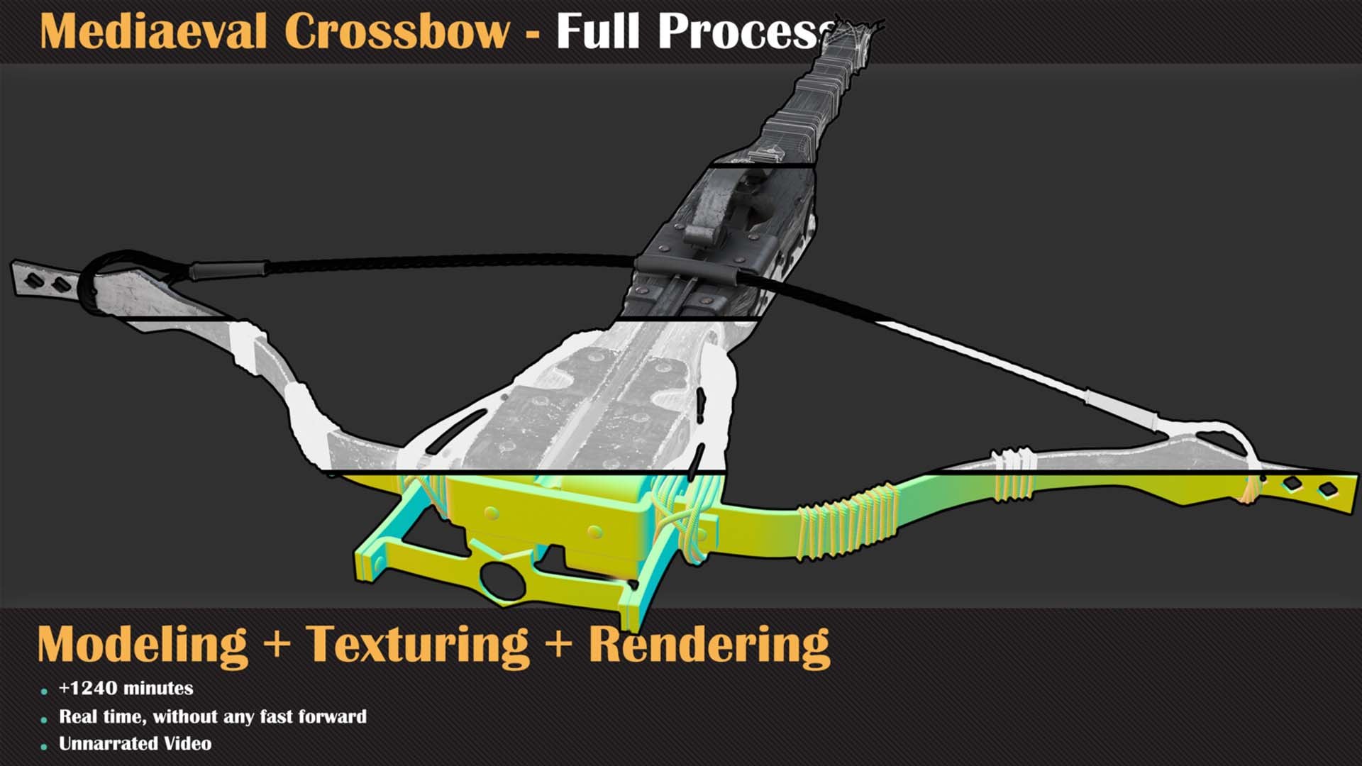 Mediaeval Crossbow - Full Tutorial Model - TurboSquid 2271186