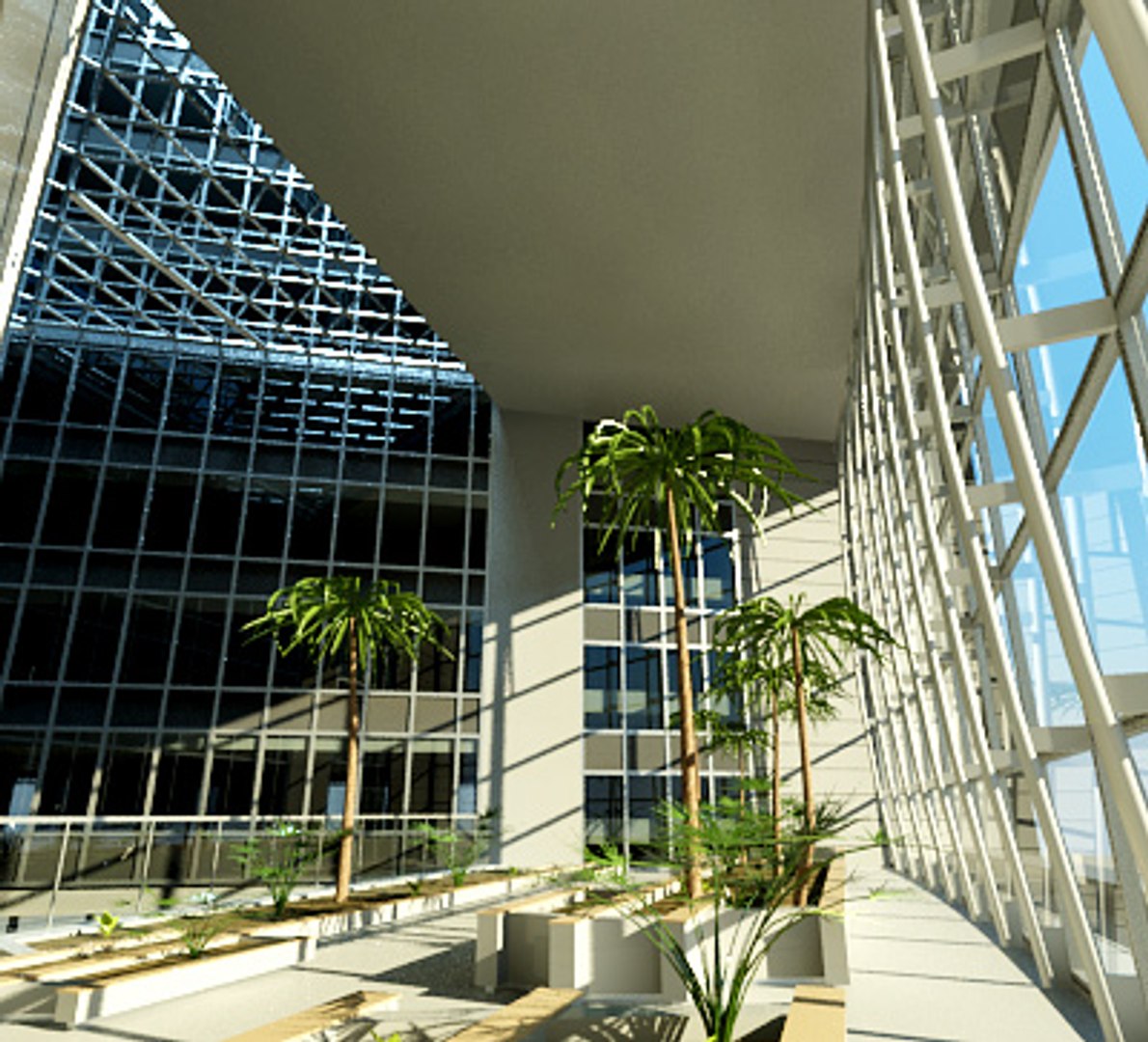 3ds Max Commerzbank Tower Building Skyscraper