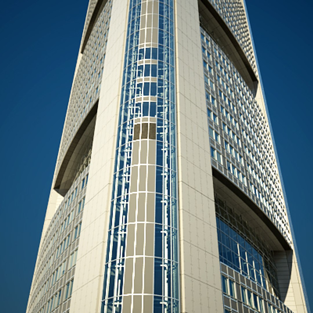 3ds Max Commerzbank Tower Building Skyscraper