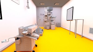 3D model Pharmaceutical Strip Packing Line