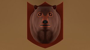 3D Bear Head model
