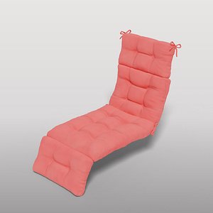 3D model Red Chaise Lounge Cushion