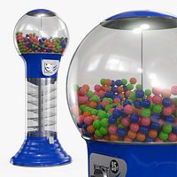 Candy Dispenser with Spiral Track and Coin Mechanism