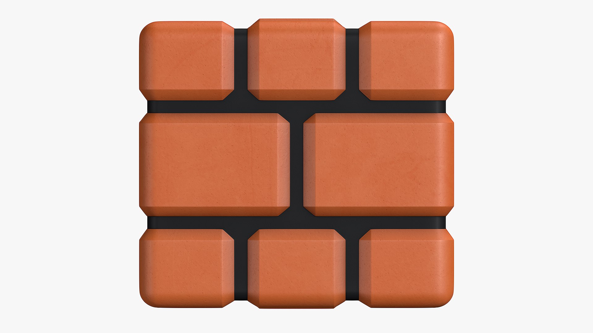 3D Super Mario Bros Brick Block Model TurboSquid 2064017