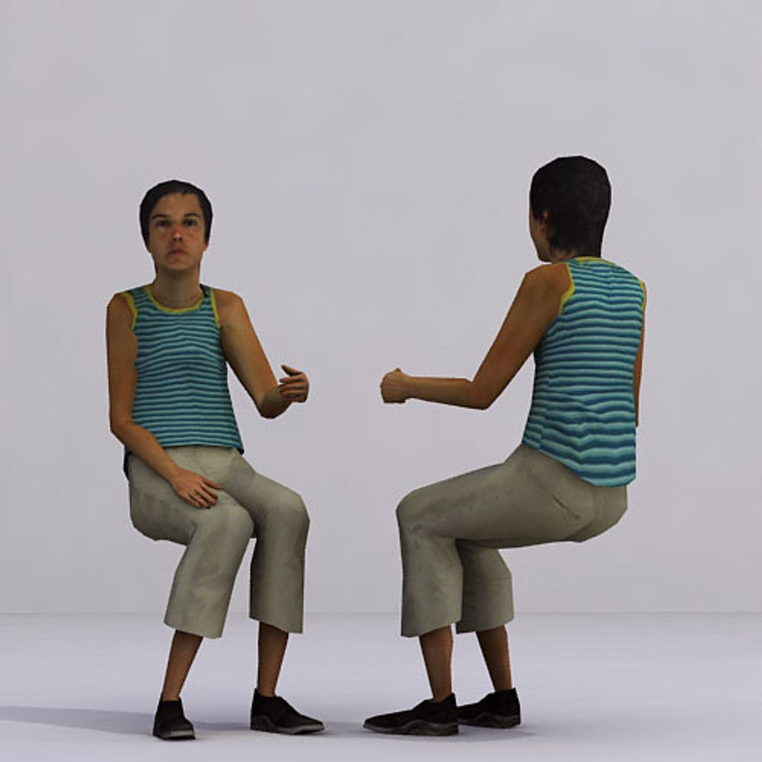3d model axyz human characters