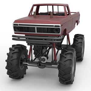 3D Diecast Redneck Rave Mud truck Scale 1 to 25