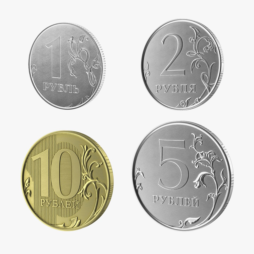 Russian Ruble Coins Collection 2 3D model preview