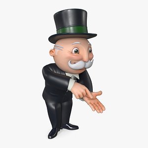 Mr Monopoly Trading Pose model