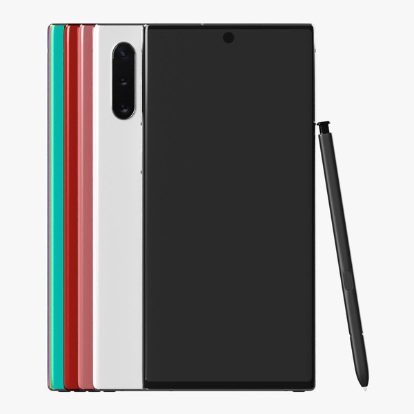 modelo 3d Samsung Galaxy Note 10 Todos los colores - TurboSquid 2052270