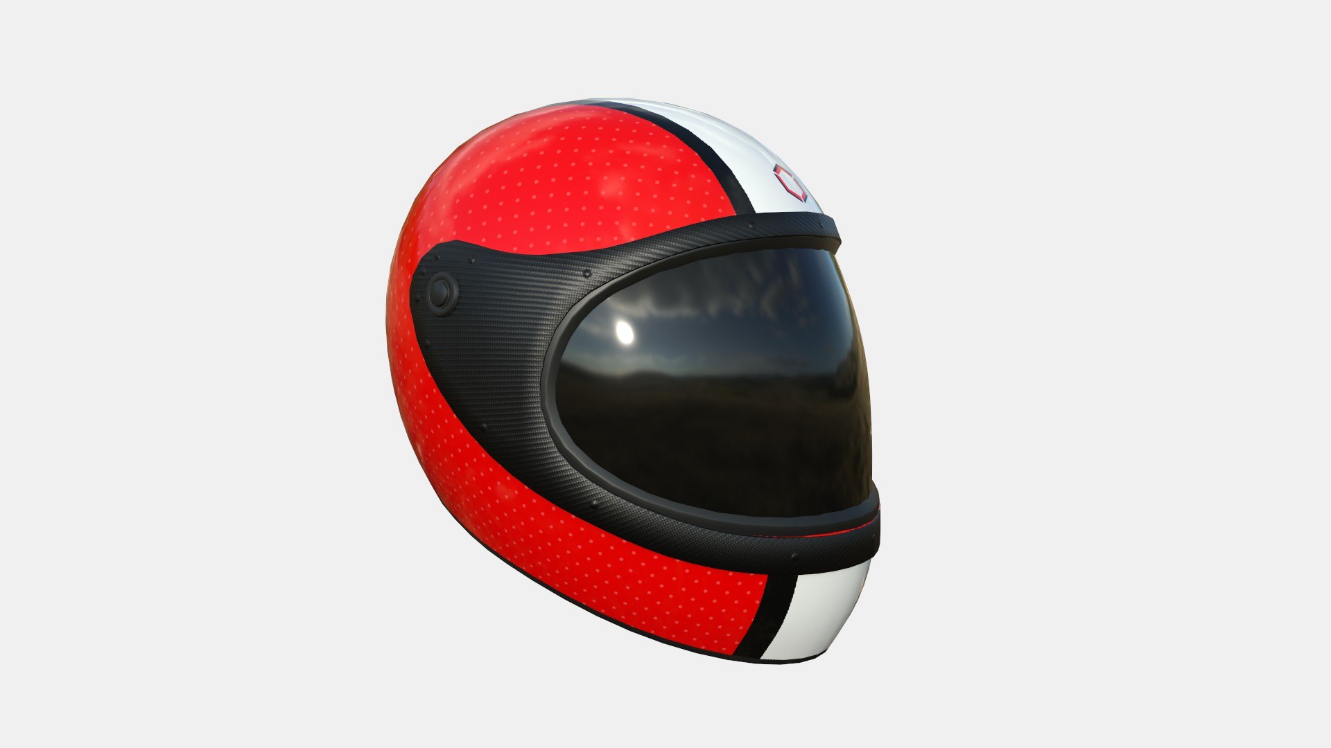 Cartoon Helmet Kart A01 Red - Character Design 3D - TurboSquid 1853610