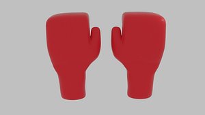free boxing glove 3d model