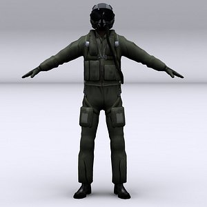 Modern Fighter Pilot character