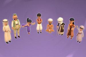 Stylized NPC - Desert People Bundle