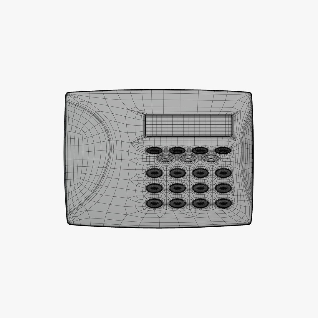 Security Panel Keypad 3D Model - TurboSquid 2240157