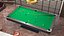 Professional American Pool Table Green with Balls and Cue