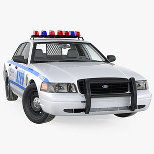 3D crown victoria police car