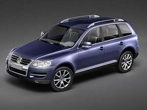 volkswagen touareg suv 3d model