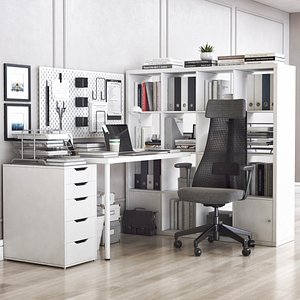 office kallax table 3D